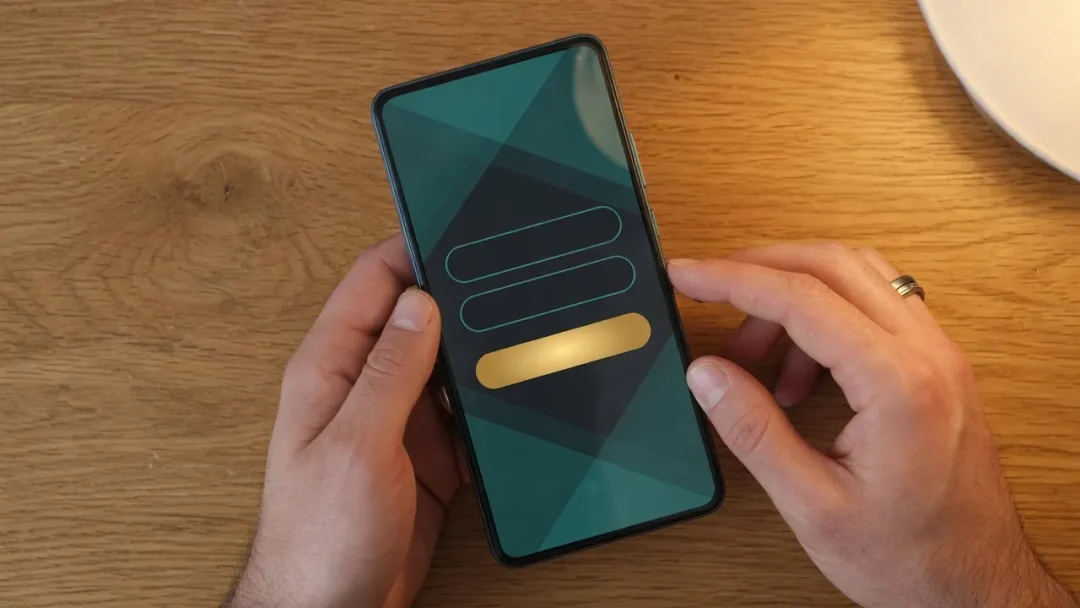 Cleobetra Login page on a phone with the sign-in form